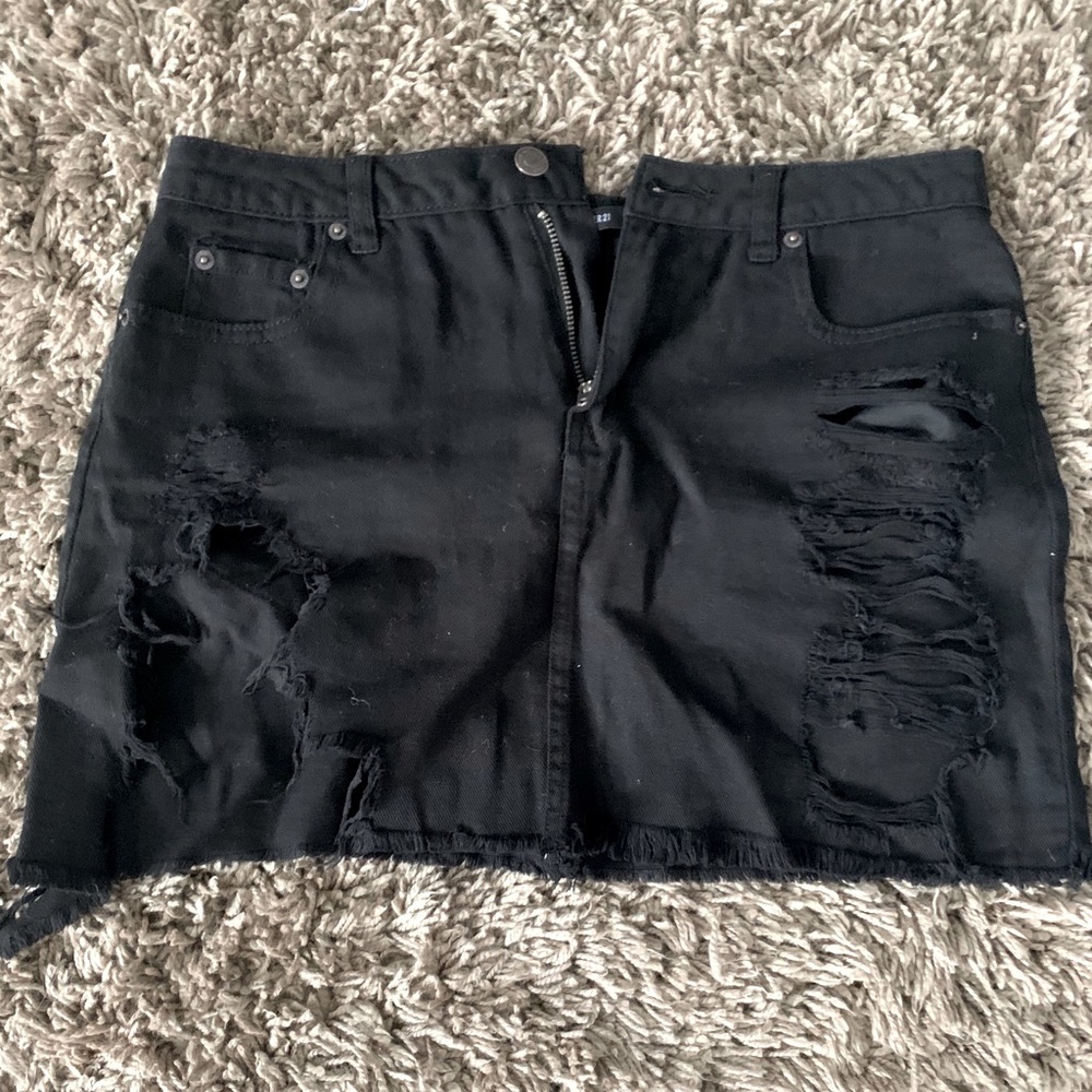 Denim Short Skirt